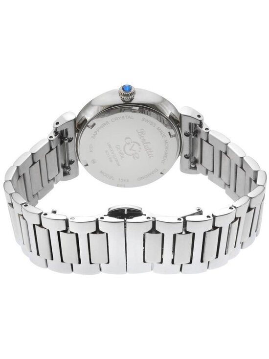 NWT Gv2 By Gevril Berletta Quartz Diamond Black Dial Ladies Watch